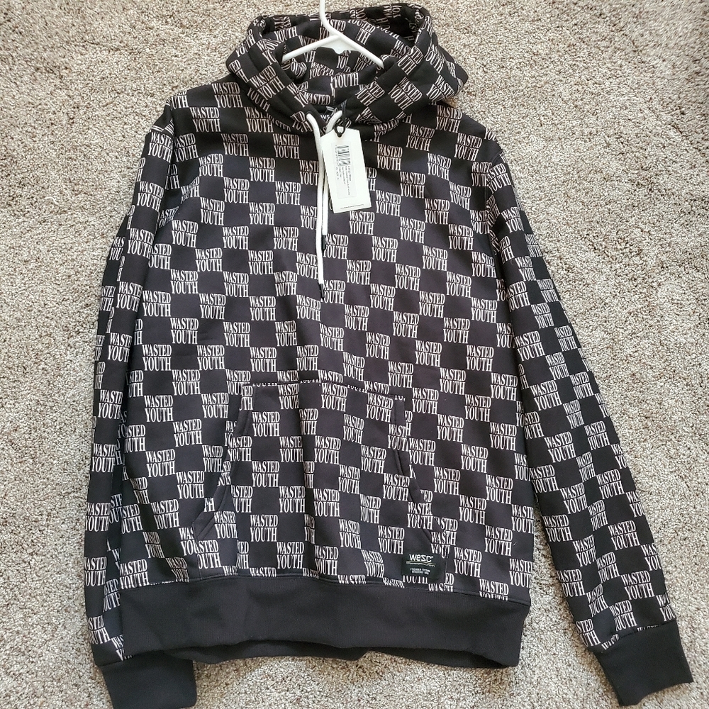 WeSC Mike Wasted Youth AOP Hooded Sweatshirt